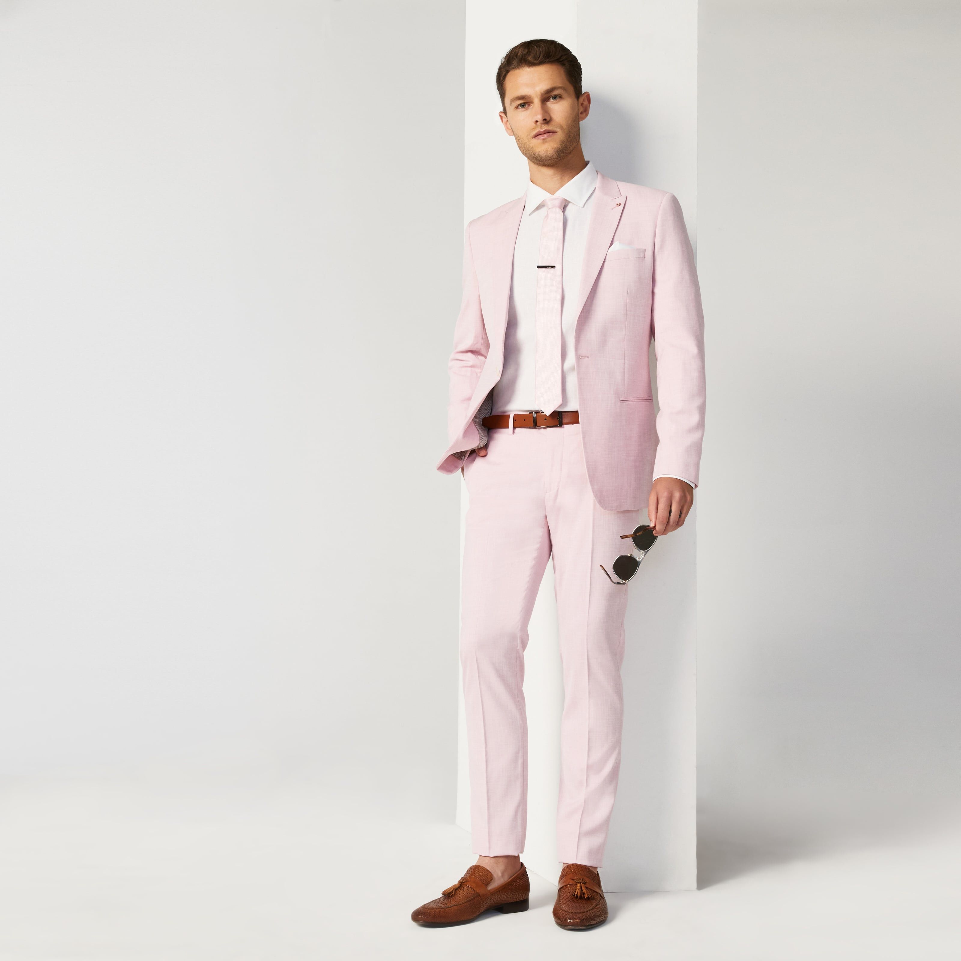Pale pink 2025 suit